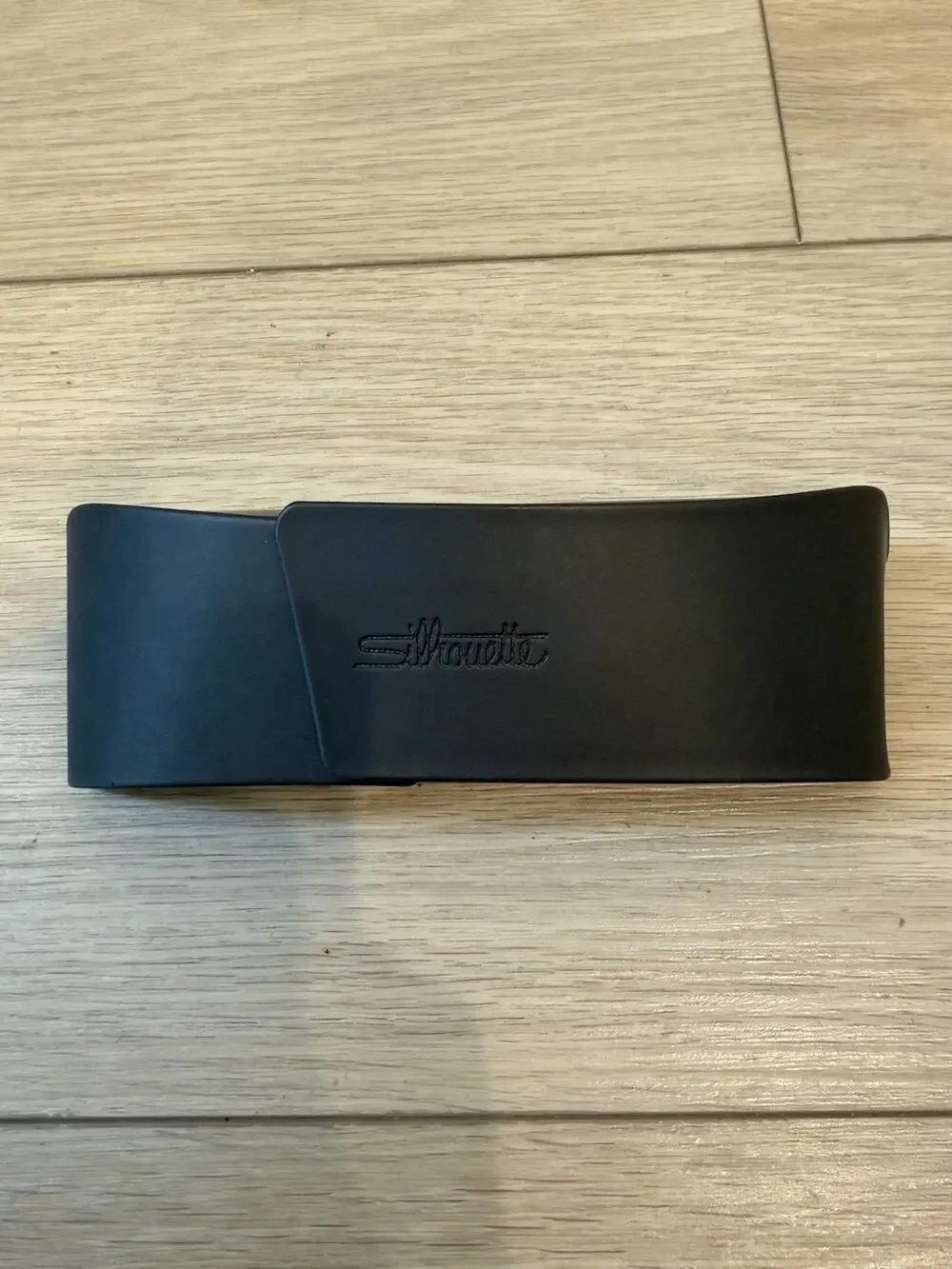 Silhouette Gunmetal Eyeglasses Sunglasses Hard Case w/ Magnetic Flap Closure